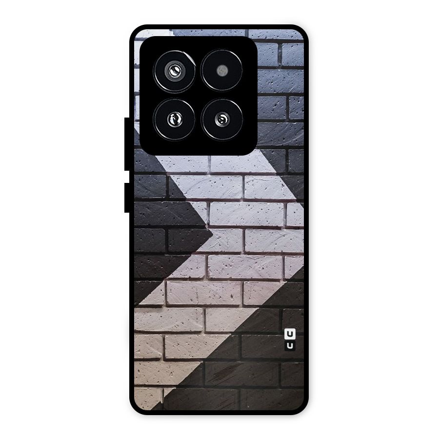 Wall Arrow Design Metal Back Case for Xiaomi 14 Pro