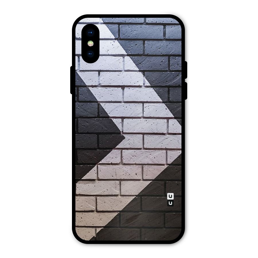 Wall Arrow Design Metal Back Case for iPhone X