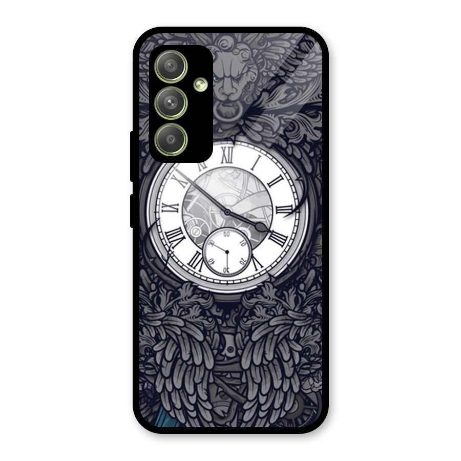 Wall Clock Glass Back Case for Galaxy A54