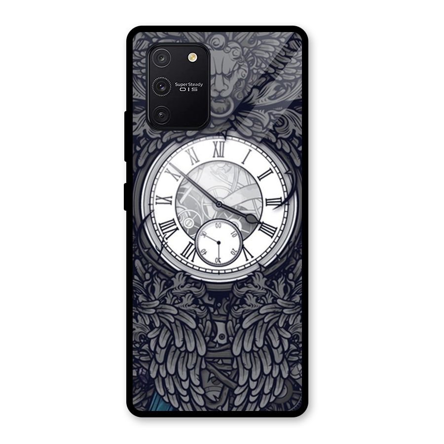 Wall Clock Glass Back Case for Galaxy S10 Lite