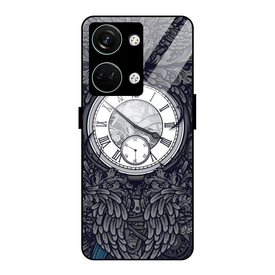 Wall Clock Glass Back Case for Oneplus Nord 3