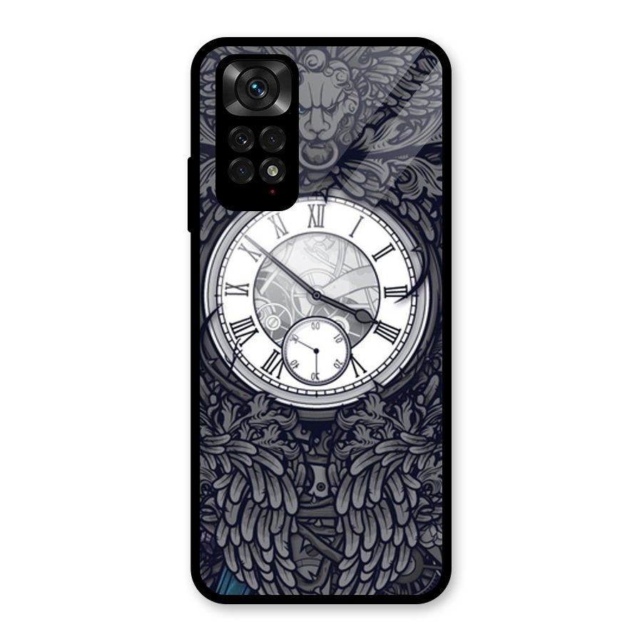 Wall Clock Glass Back Case for Redmi Note 11S
