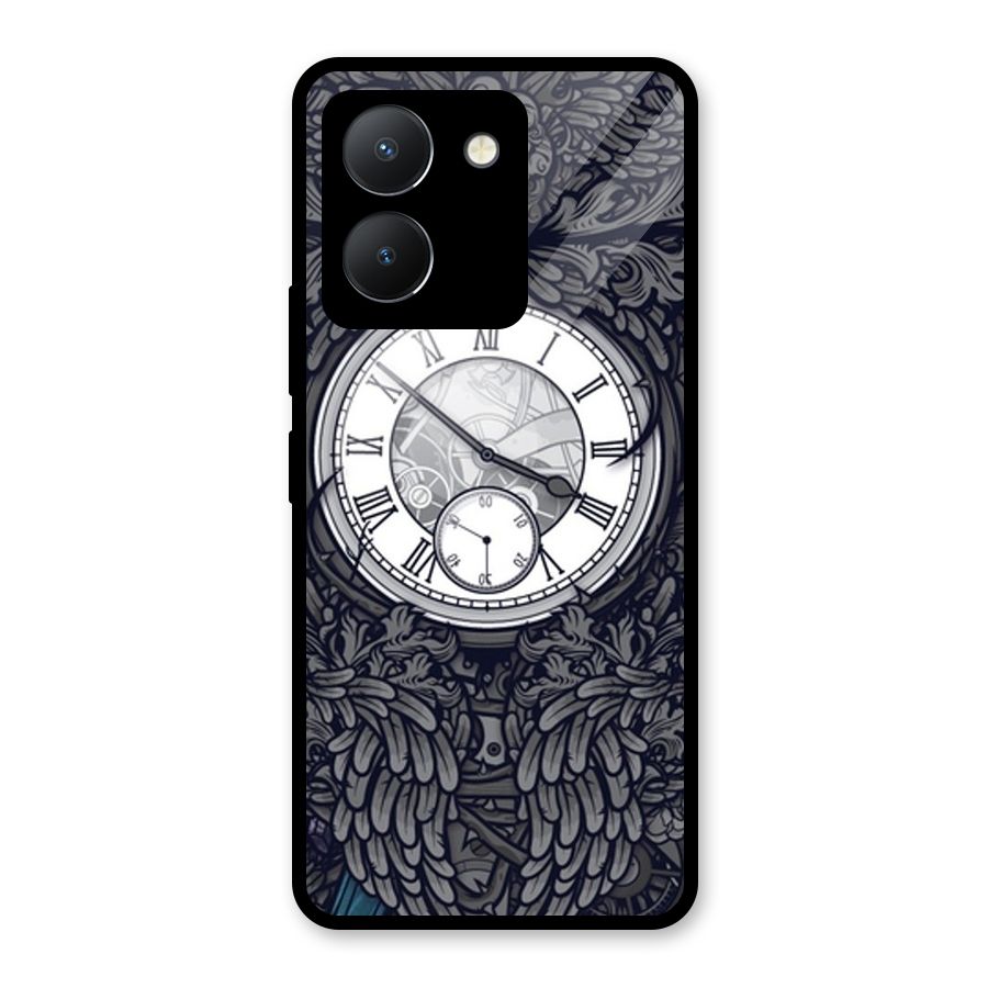 Wall Clock Glass Back Case for Vivo Y36