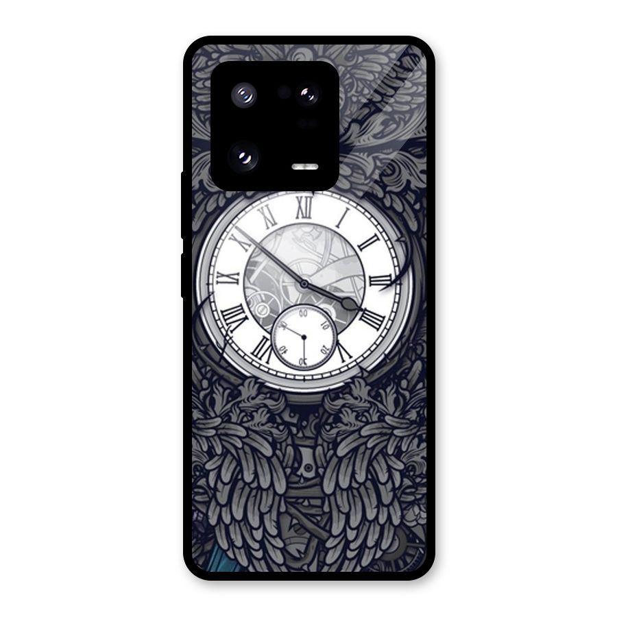 Wall Clock Glass Back Case for Xiaomi 13 Pro