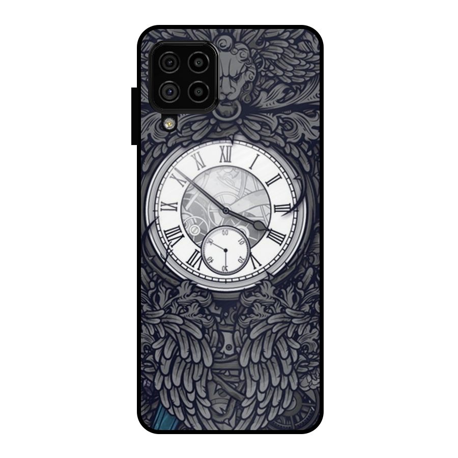 Wall Clock Metal Back Case for Galaxy A22 4G