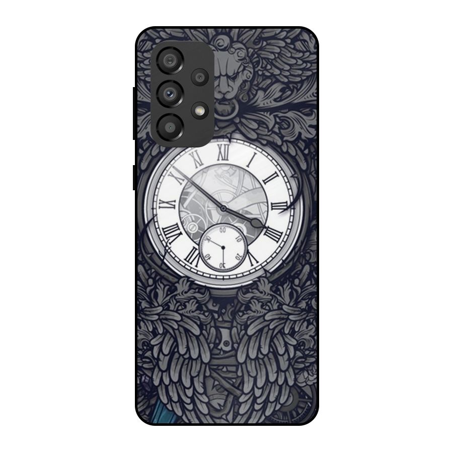 Wall Clock Metal Back Case for Galaxy A33 5G