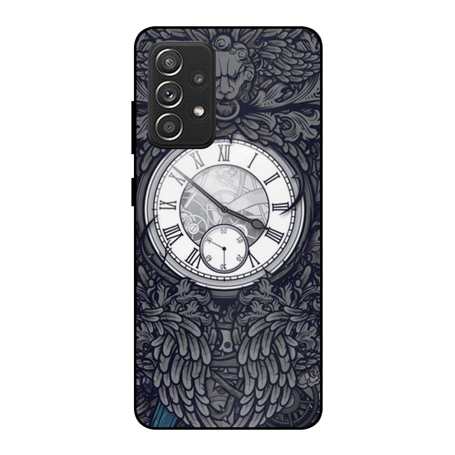 Wall Clock Metal Back Case for Galaxy A52s 5G
