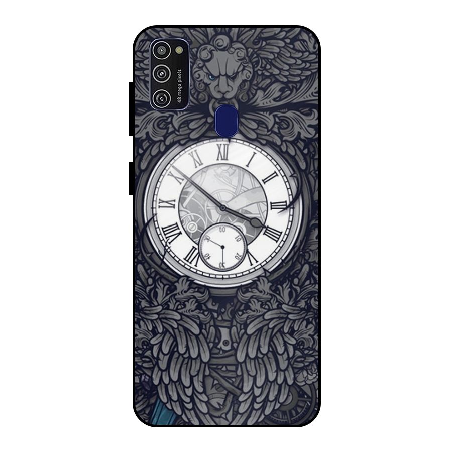 Wall Clock Metal Back Case for Galaxy M21