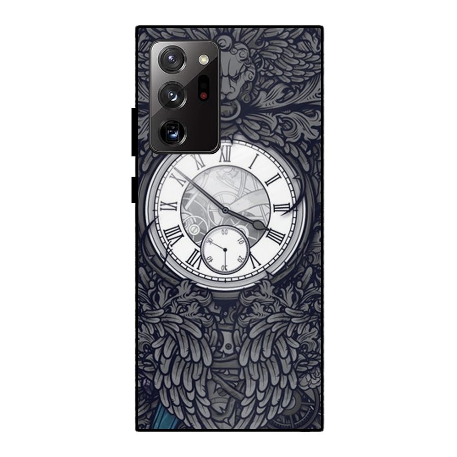 Wall Clock Metal Back Case for Galaxy Note 20 Ultra