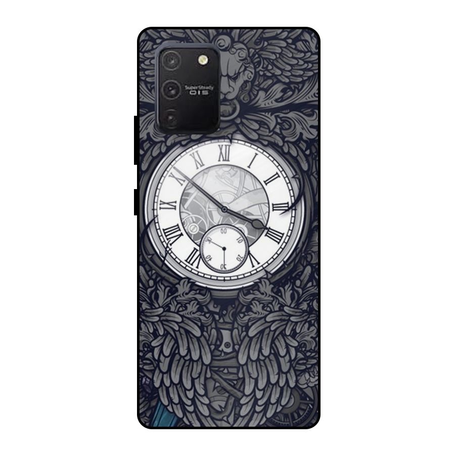 Wall Clock Metal Back Case for Galaxy S10 Lite