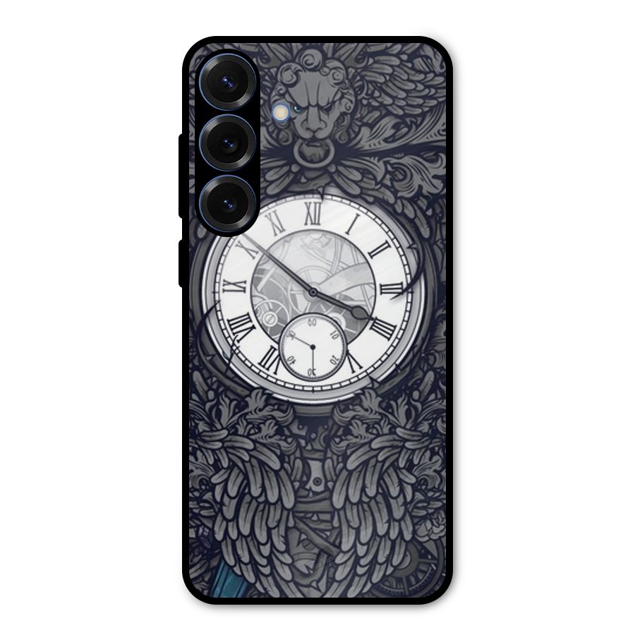 Wall Clock Metal Back Case for Galaxy S25 Plus