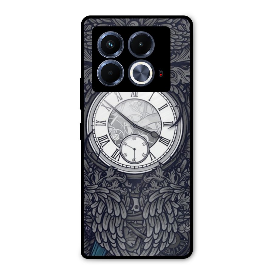 Wall Clock Metal Back Case for Infinix Note 40 5G