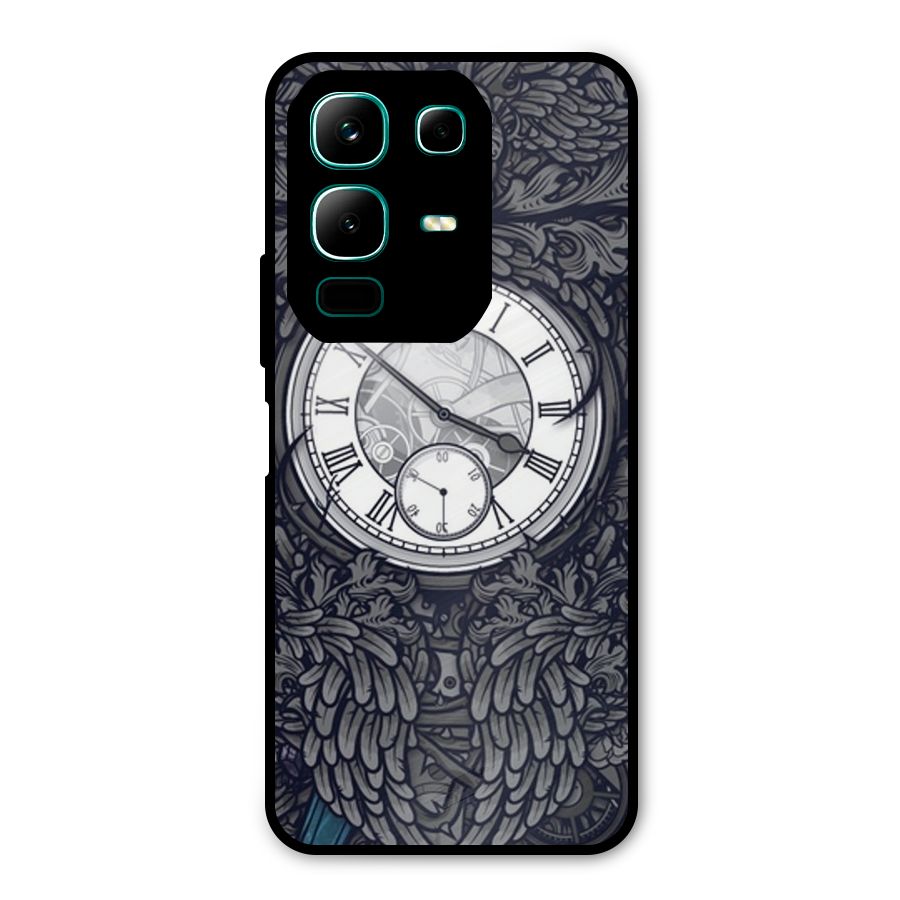 Wall Clock Metal Back Case for Infinix Note 50x