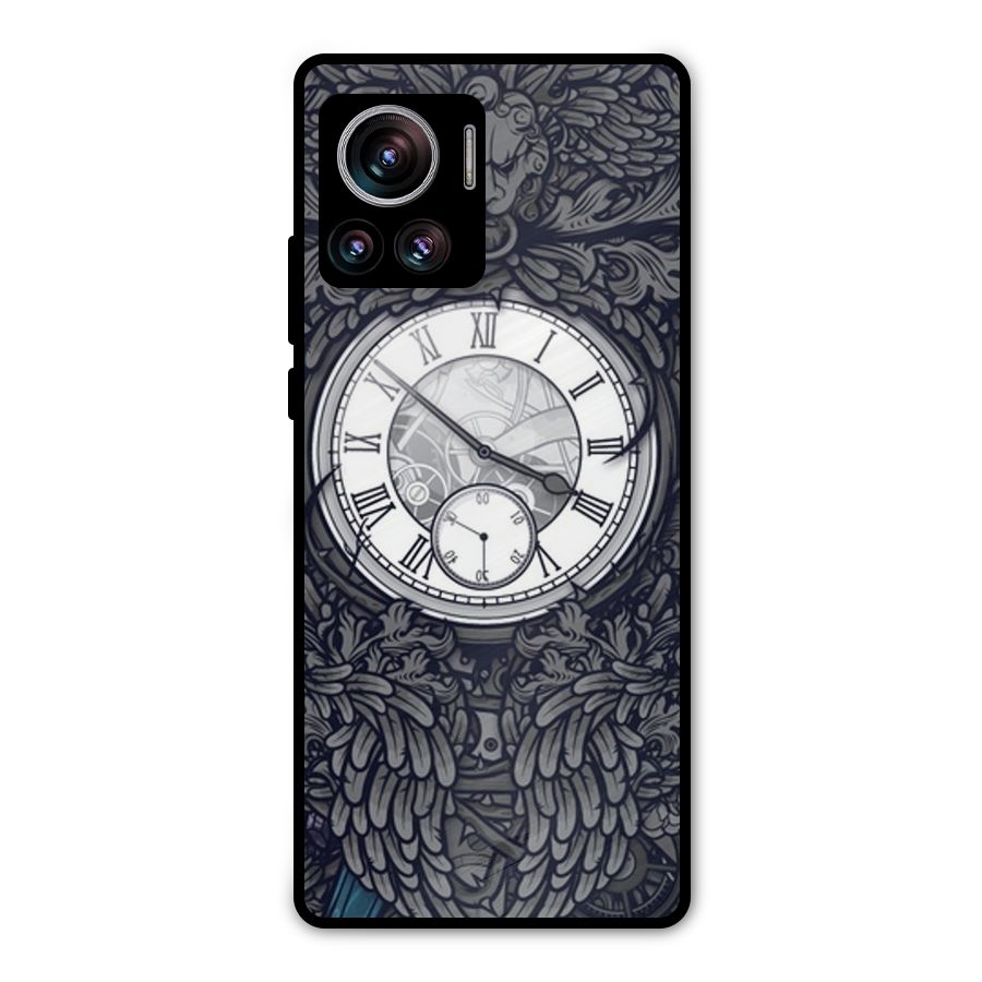 Wall Clock Metal Back Case for Motorola Edge 30 Ultra