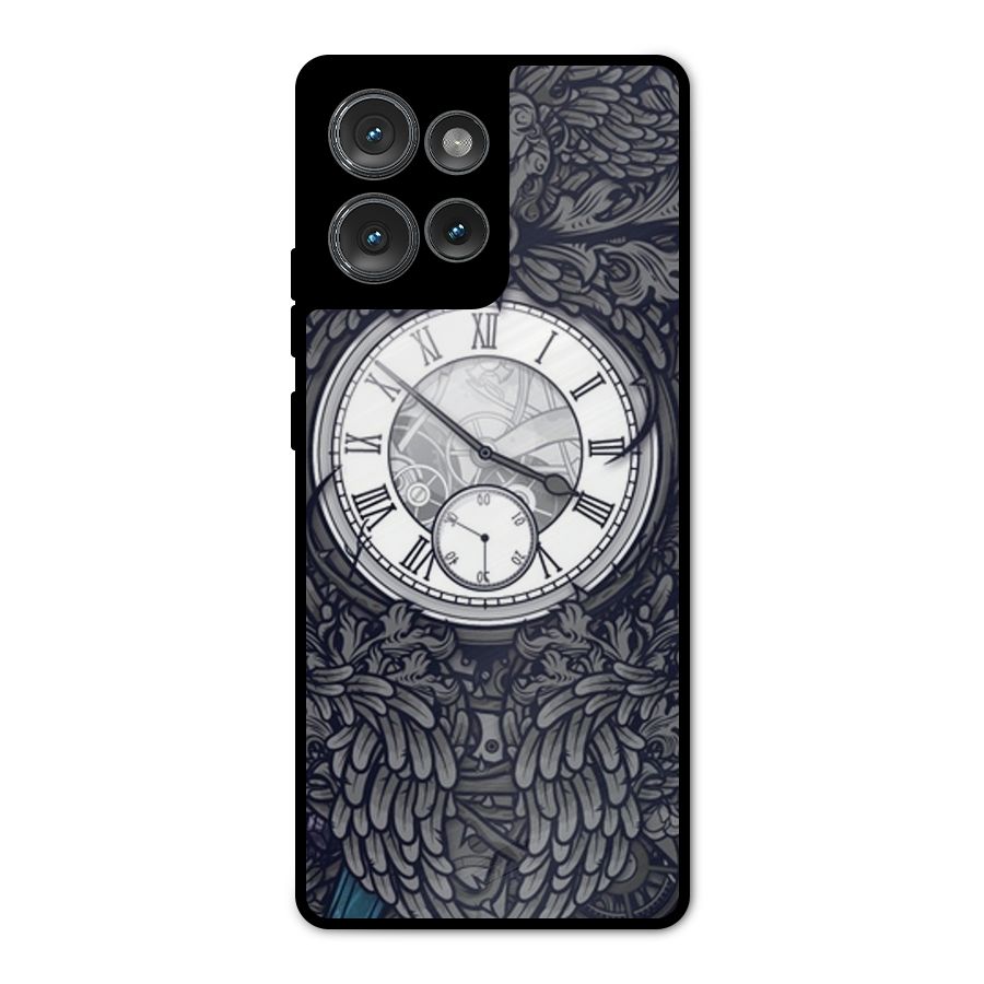 Wall Clock Metal Back Case for Motorola Edge 50