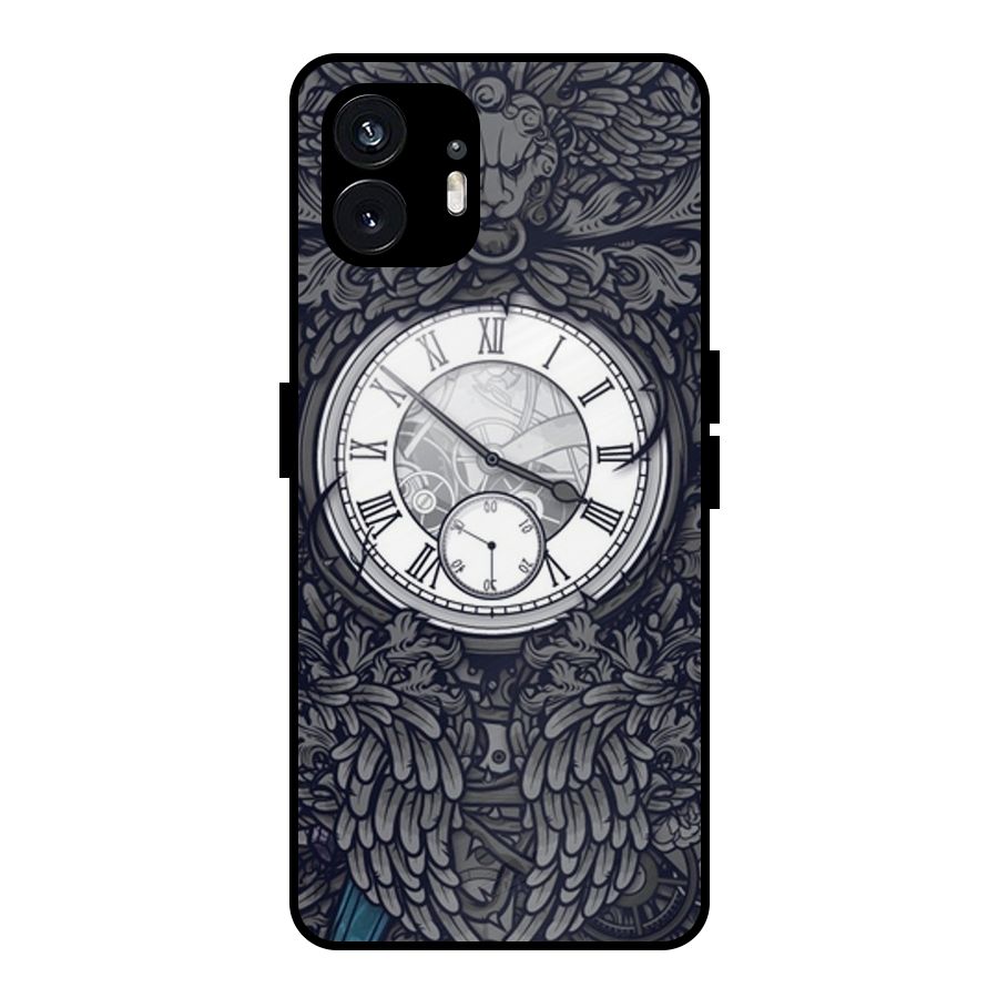 Wall Clock Metal Back Case for Nothing Phone 2