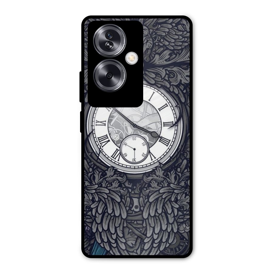 Wall Clock Metal Back Case for Oppo A79 5G
