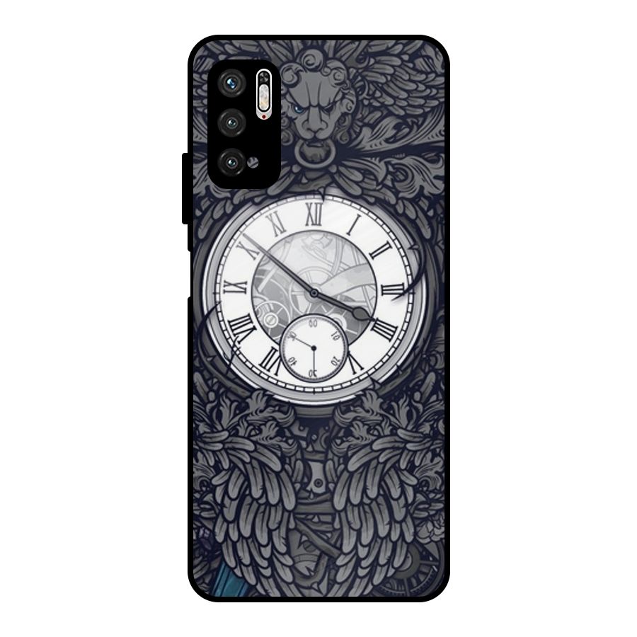 Wall Clock Metal Back Case for Poco M3 Pro 5G