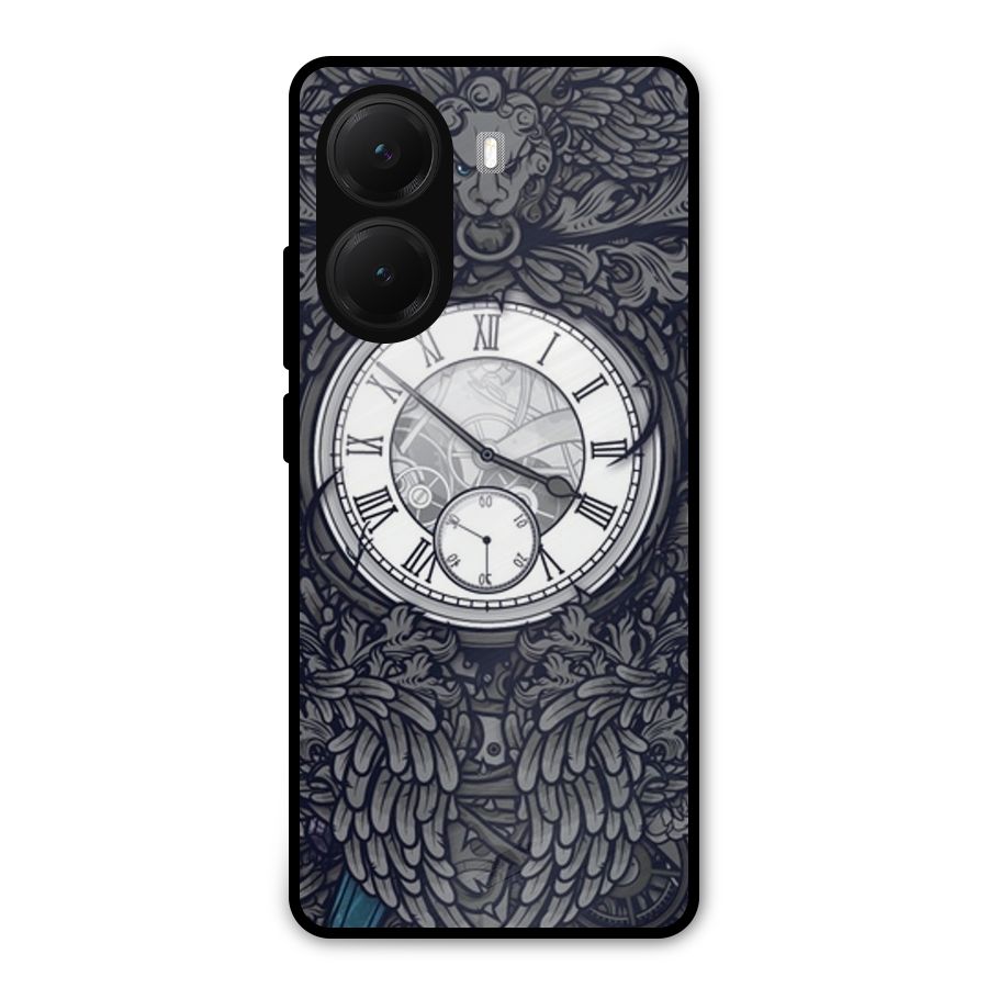 Wall Clock Metal Back Case for Poco X7 Pro