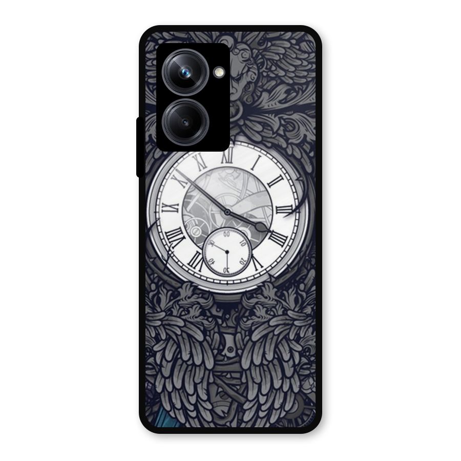 Wall Clock Metal Back Case for Realme 10 Pro