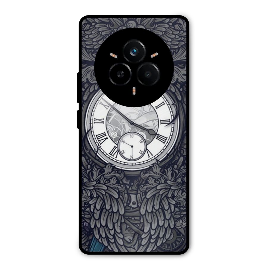 Wall Clock Metal Back Case for Realme 14 Pro Plus