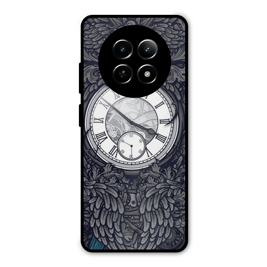 Wall Clock Metal Back Case for Realme Narzo 70x 5G