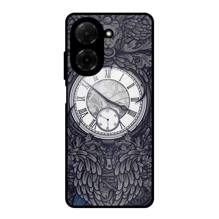 Wall Clock Metal Back Case for Redmi A5 4G