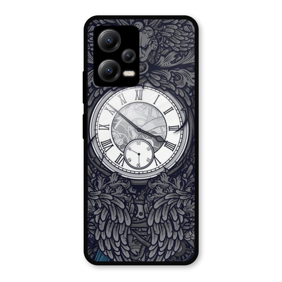 Wall Clock Metal Back Case for Redmi Note 12 5G