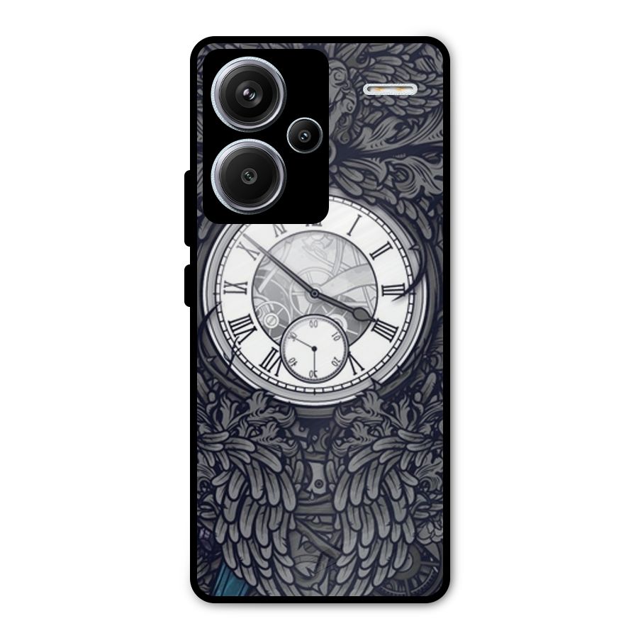 Wall Clock Metal Back Case for Redmi Note 13 Pro Plus
