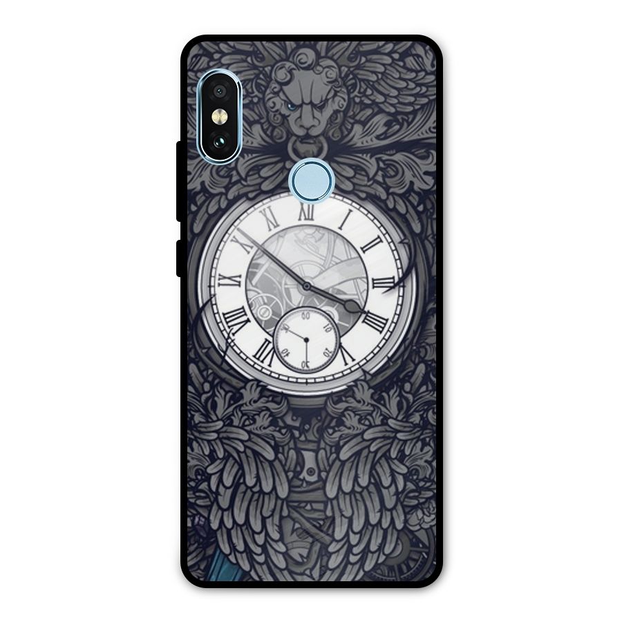 Wall Clock Metal Back Case for Redmi Note 5 Pro