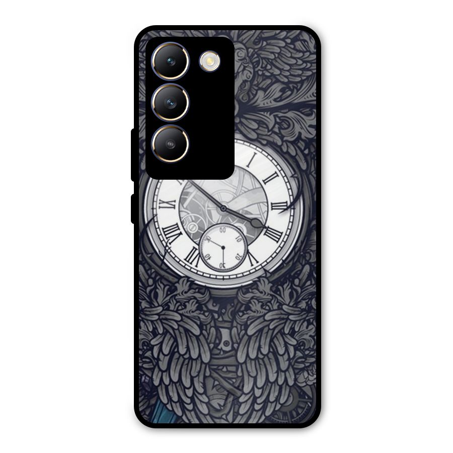 Wall Clock Metal Back Case for Vivo T3 5G