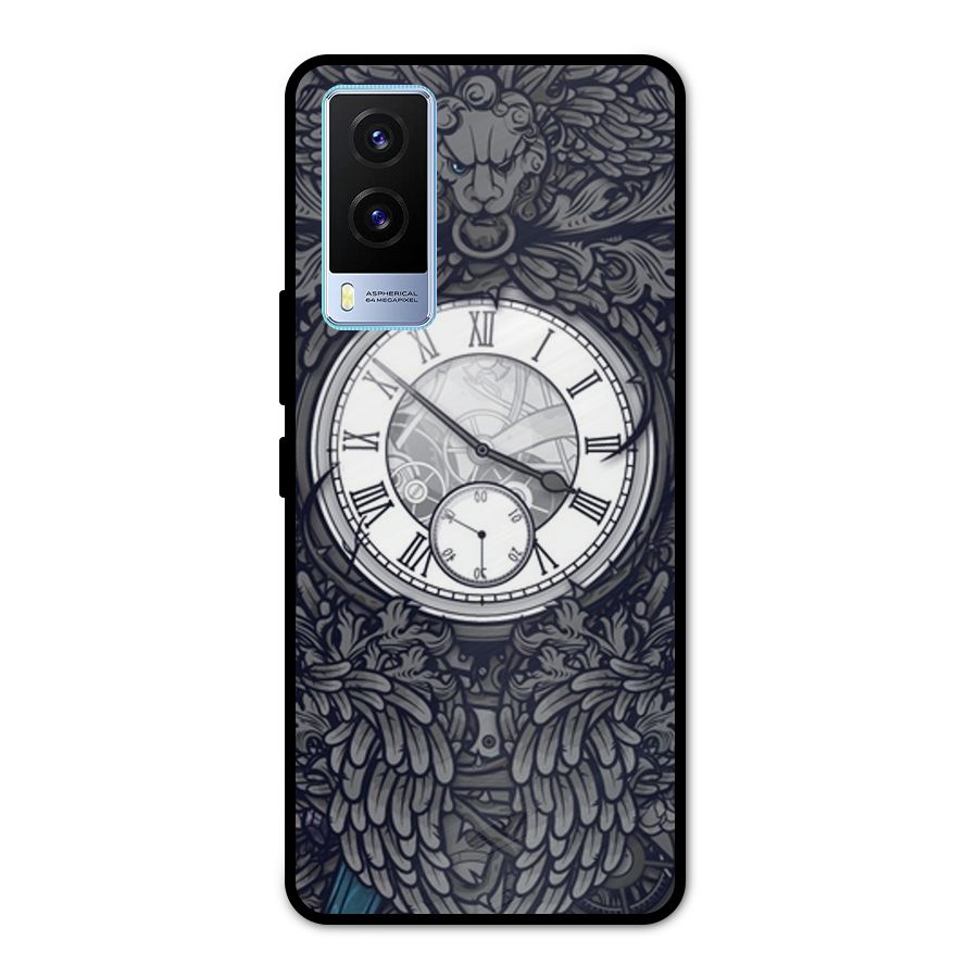 Wall Clock Metal Back Case for Vivo V21e 5G