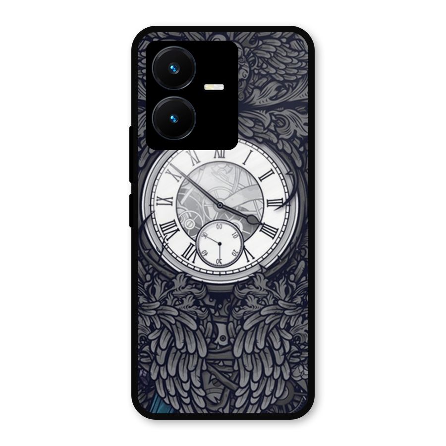 Wall Clock Metal Back Case for Vivo Y22s