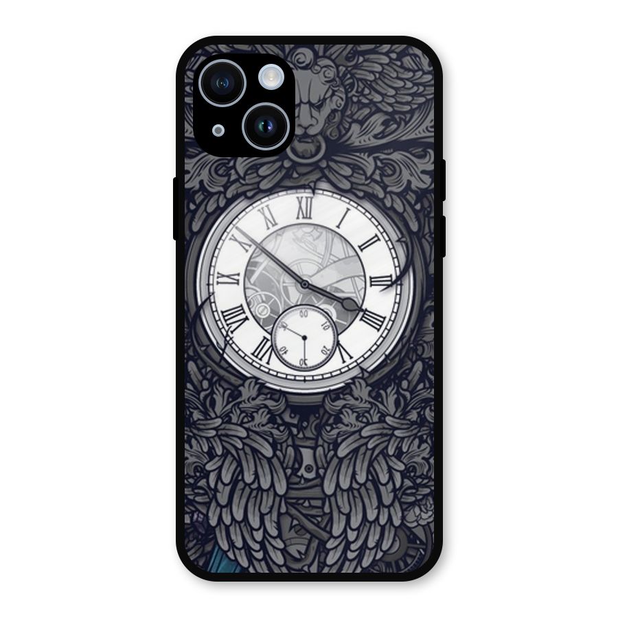 Wall Clock Metal Back Case for iPhone 14