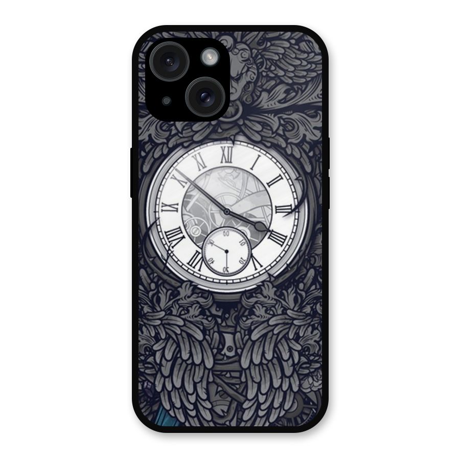 Wall Clock Metal Back Case for iPhone 15