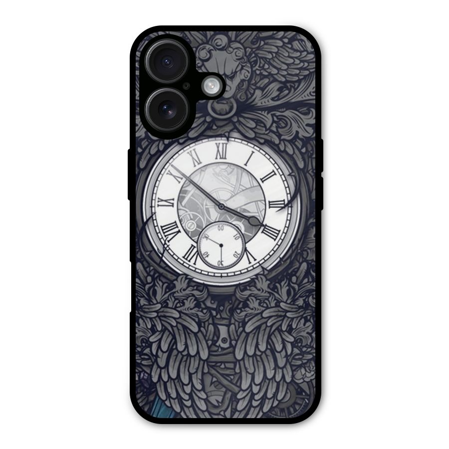 Wall Clock Metal Back Case for iPhone 16