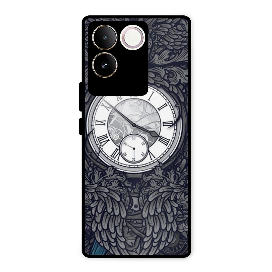 Wall Clock Metal Back Case for iQOO Z7 Pro