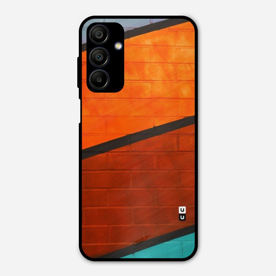 Wall Diagonal Stripes Metal Back Case for Galaxy A15 5G