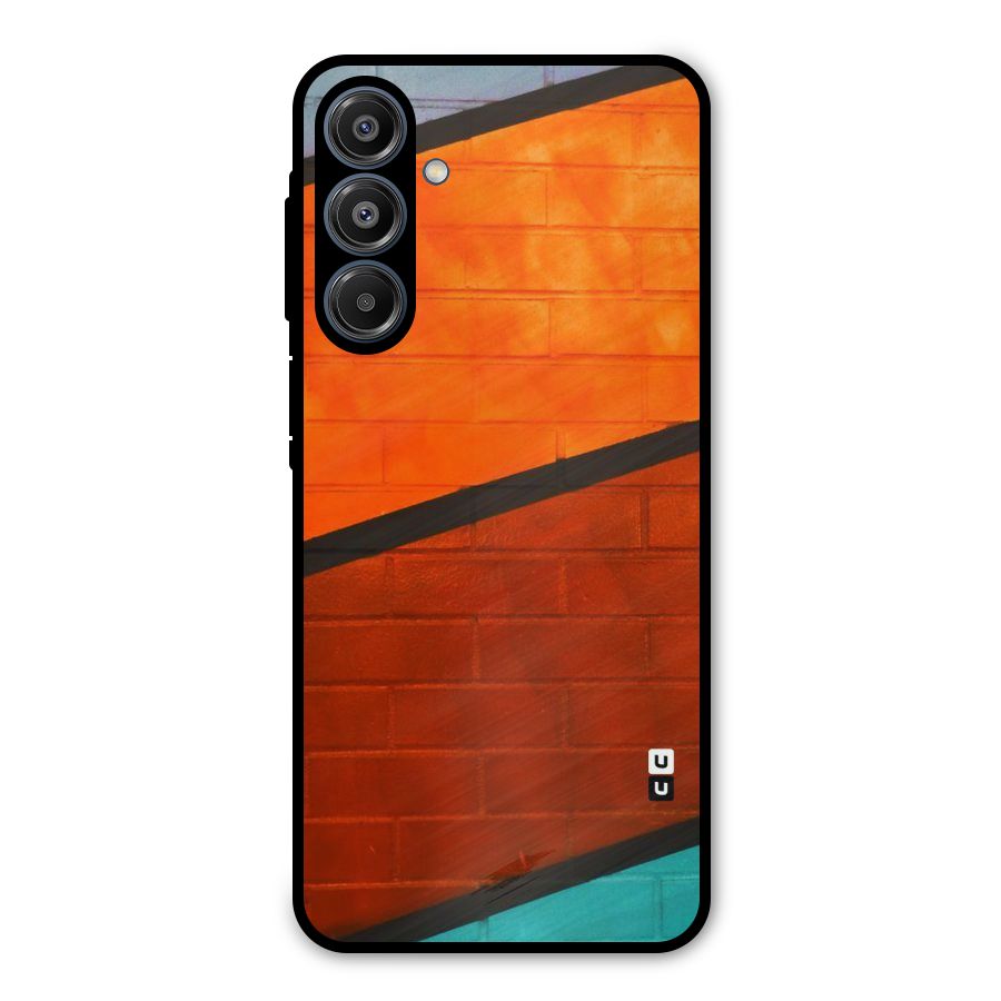 Wall Diagonal Stripes Metal Back Case for Galaxy A16 5G