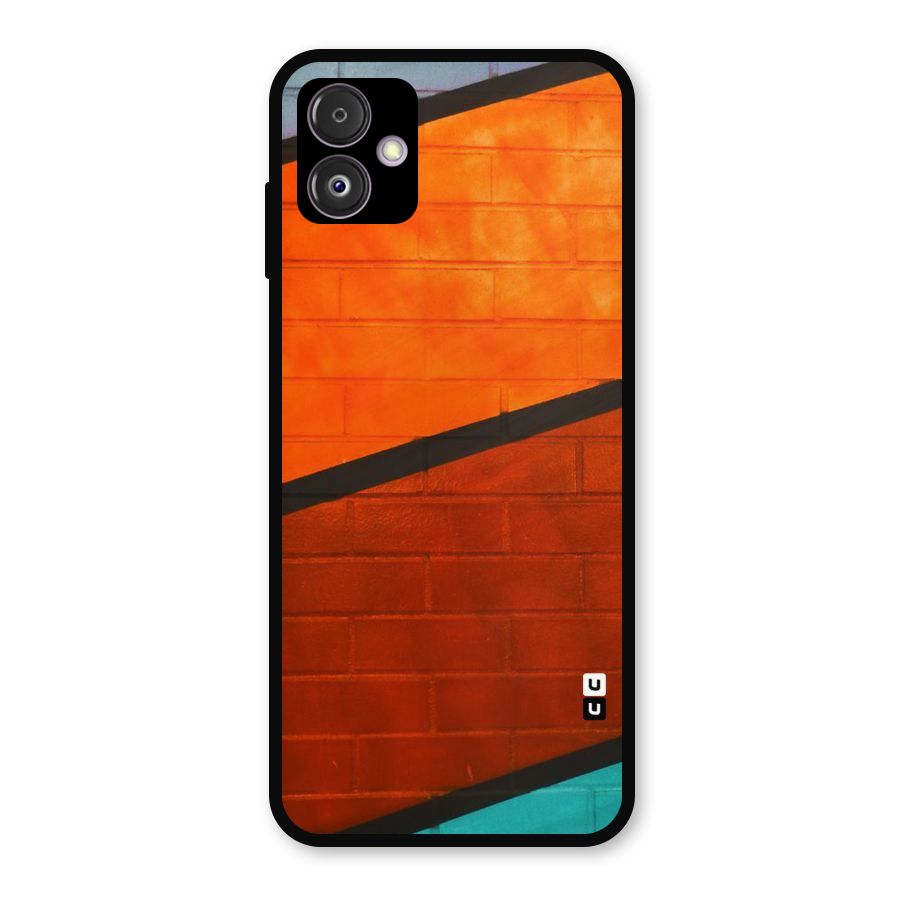 Wall Diagonal Stripes Metal Back Case for Galaxy F14