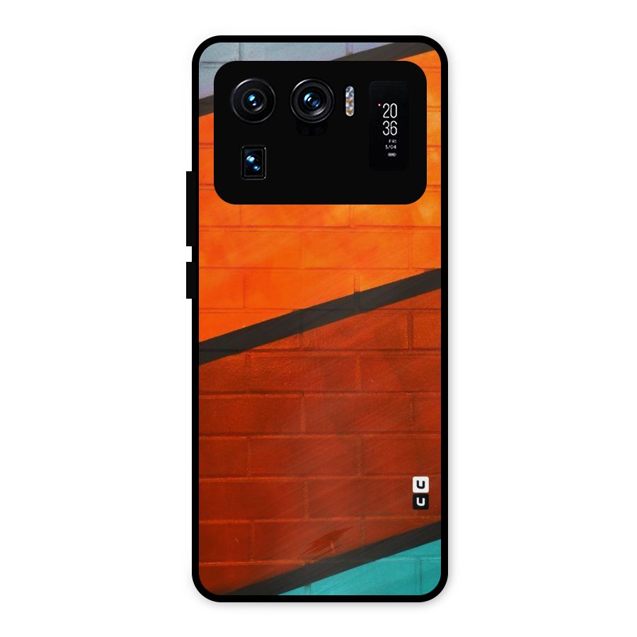Wall Diagonal Stripes Metal Back Case for Mi 11 Ultra
