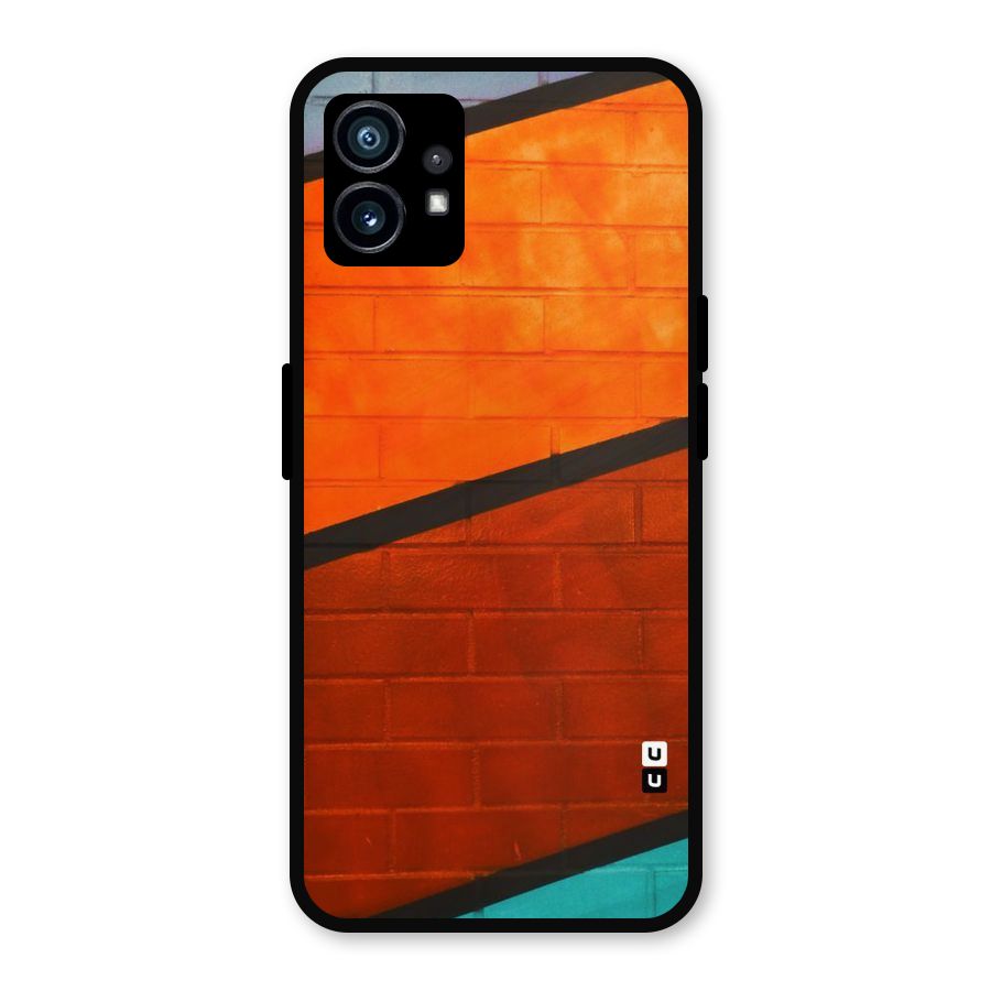 Wall Diagonal Stripes Metal Back Case for Nothing Phone 1