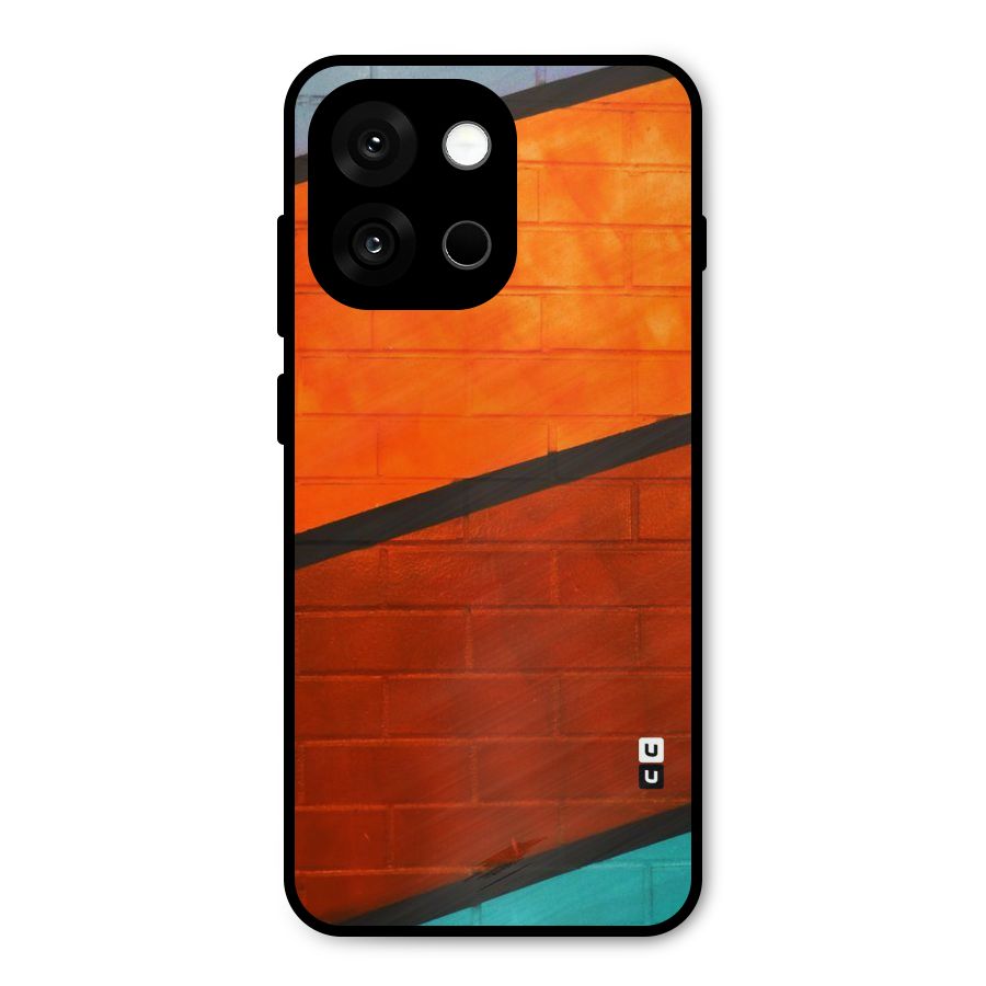 Wall Diagonal Stripes Metal Back Case for OnePlus 13s