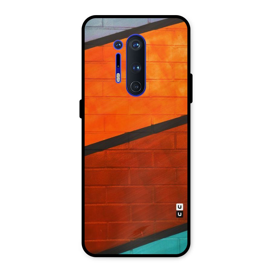 Wall Diagonal Stripes Metal Back Case for OnePlus 8 Pro