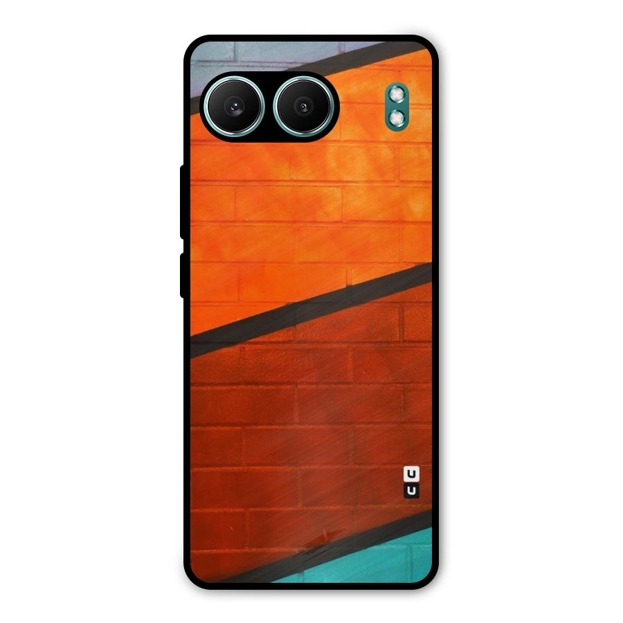 Wall Diagonal Stripes Metal Back Case for OnePlus Nord 4