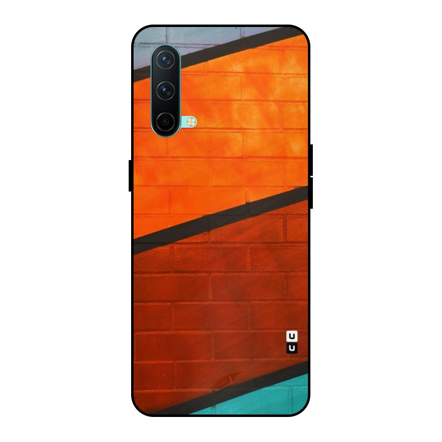 Wall Diagonal Stripes Metal Back Case for OnePlus Nord CE 5G