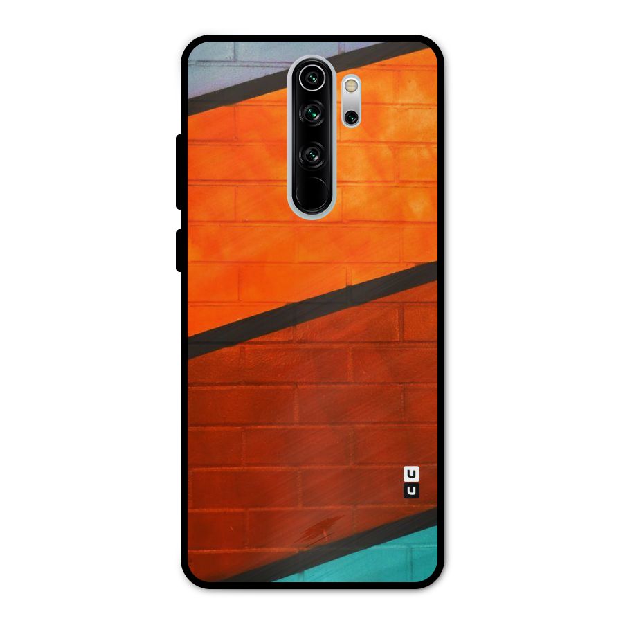 Wall Diagonal Stripes Metal Back Case for Redmi Note 8 Pro