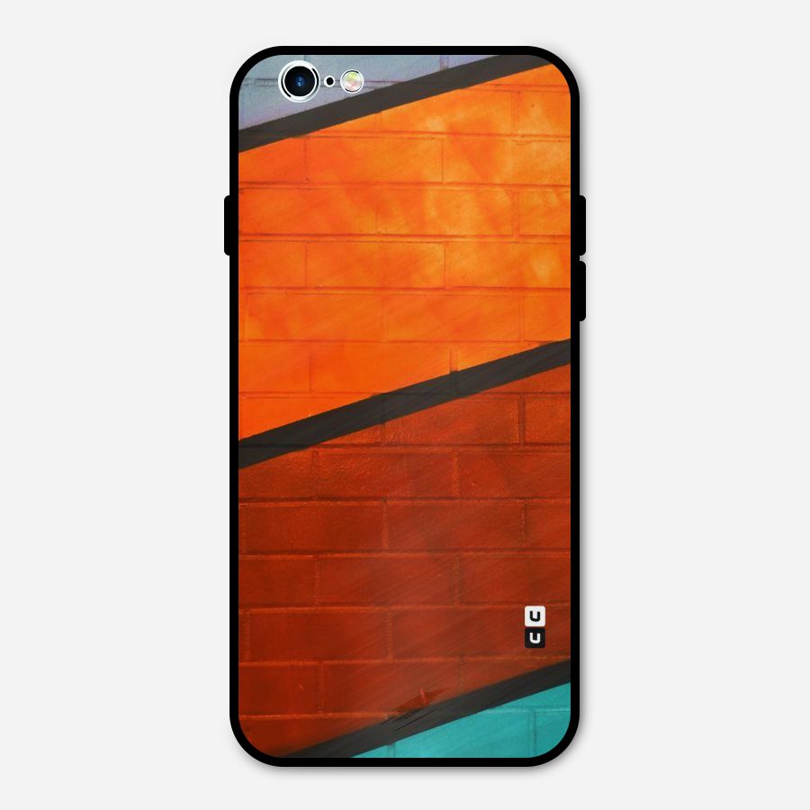 Wall Diagonal Stripes Metal Back Case for iPhone 6 6s