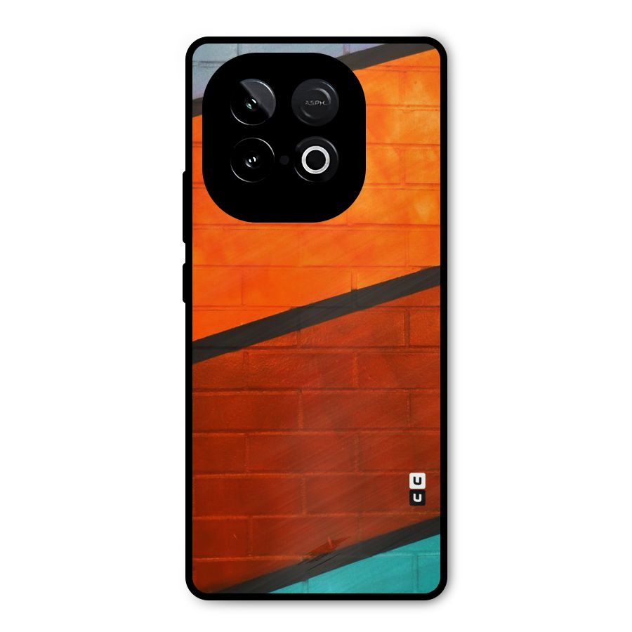 Wall Diagonal Stripes Metal Back Case for iQOO Neo 10