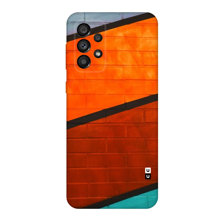 Wall Diagonal Stripes Original Polycarbonate Back Case for Galaxy A73 5G